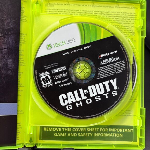 Call of Duty Ghosts Xbox 360 NO MANUAL - Picture 8 of 9